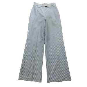 Rhodes California Vtg 70s 80s Striped Flare Wide Leg Pants (Fit 25x29) Conductor